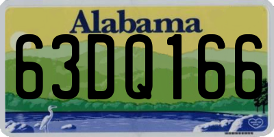 AL license plate 63DQ166