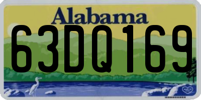 AL license plate 63DQ169