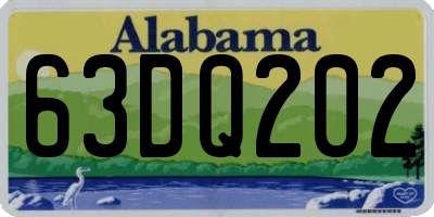 AL license plate 63DQ202