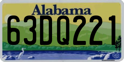 AL license plate 63DQ221