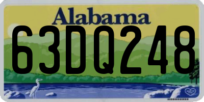 AL license plate 63DQ248