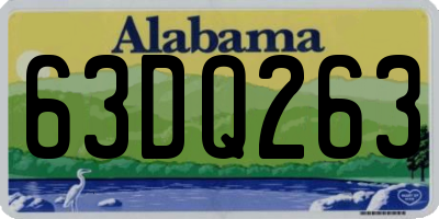 AL license plate 63DQ263