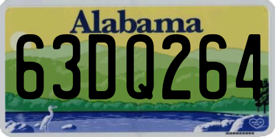 AL license plate 63DQ264