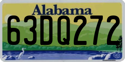 AL license plate 63DQ272