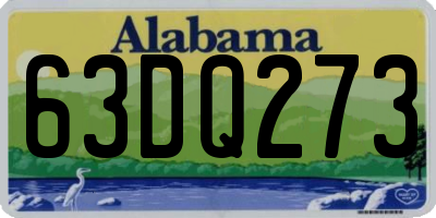 AL license plate 63DQ273