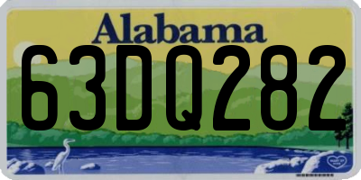AL license plate 63DQ282