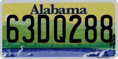 AL license plate 63DQ288