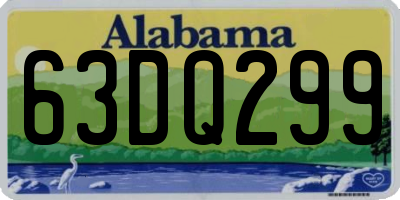 AL license plate 63DQ299