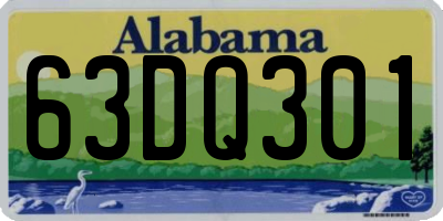 AL license plate 63DQ301