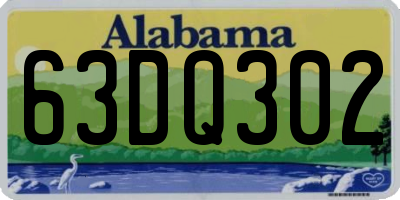 AL license plate 63DQ302
