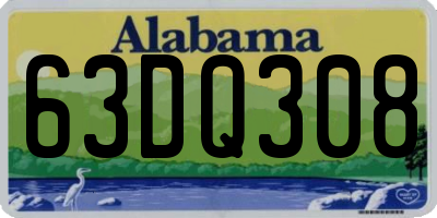 AL license plate 63DQ308