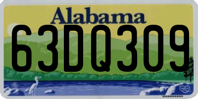 AL license plate 63DQ309