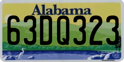 AL license plate 63DQ323