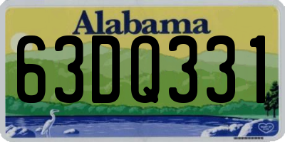 AL license plate 63DQ331