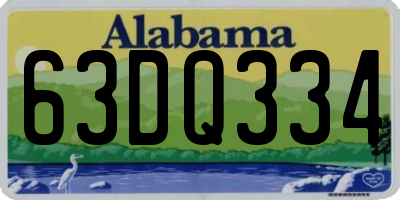 AL license plate 63DQ334