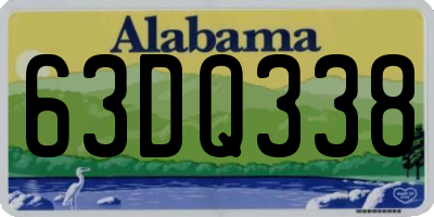 AL license plate 63DQ338