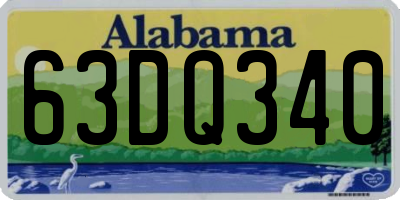 AL license plate 63DQ340
