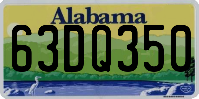 AL license plate 63DQ350
