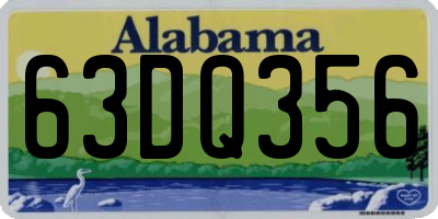 AL license plate 63DQ356