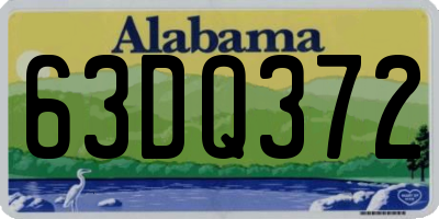 AL license plate 63DQ372