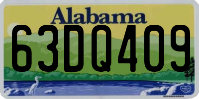 AL license plate 63DQ409