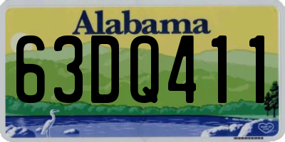 AL license plate 63DQ411