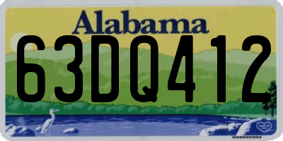 AL license plate 63DQ412