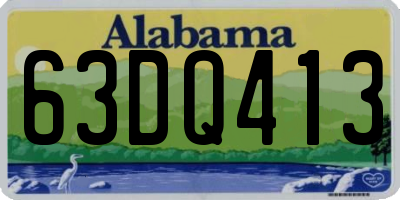 AL license plate 63DQ413