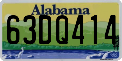 AL license plate 63DQ414