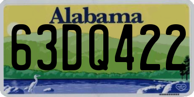 AL license plate 63DQ422