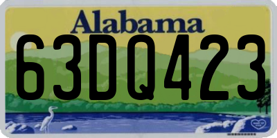 AL license plate 63DQ423