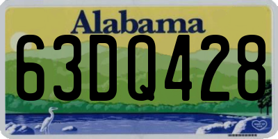 AL license plate 63DQ428