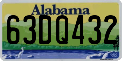 AL license plate 63DQ432