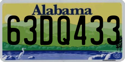 AL license plate 63DQ433
