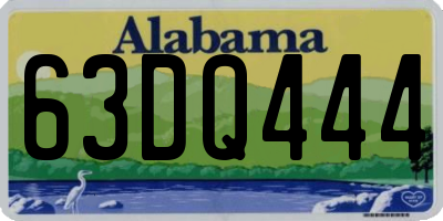 AL license plate 63DQ444