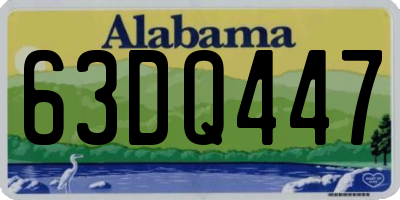 AL license plate 63DQ447