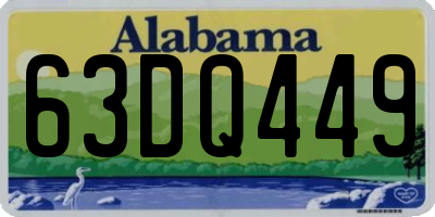 AL license plate 63DQ449