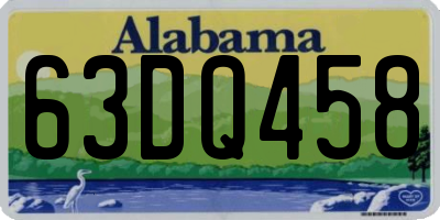 AL license plate 63DQ458