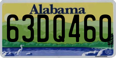 AL license plate 63DQ460