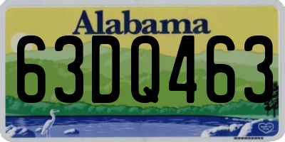 AL license plate 63DQ463