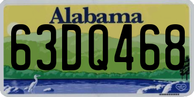 AL license plate 63DQ468