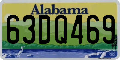 AL license plate 63DQ469