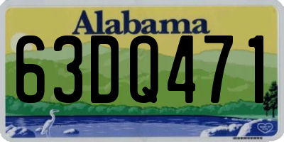 AL license plate 63DQ471