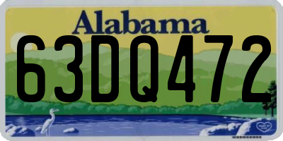 AL license plate 63DQ472