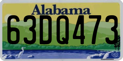 AL license plate 63DQ473