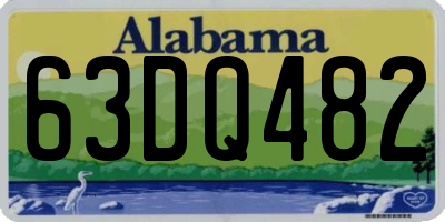 AL license plate 63DQ482