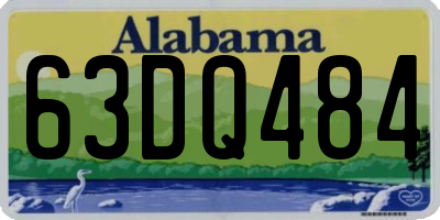 AL license plate 63DQ484