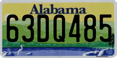 AL license plate 63DQ485