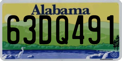 AL license plate 63DQ491