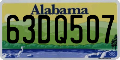 AL license plate 63DQ507